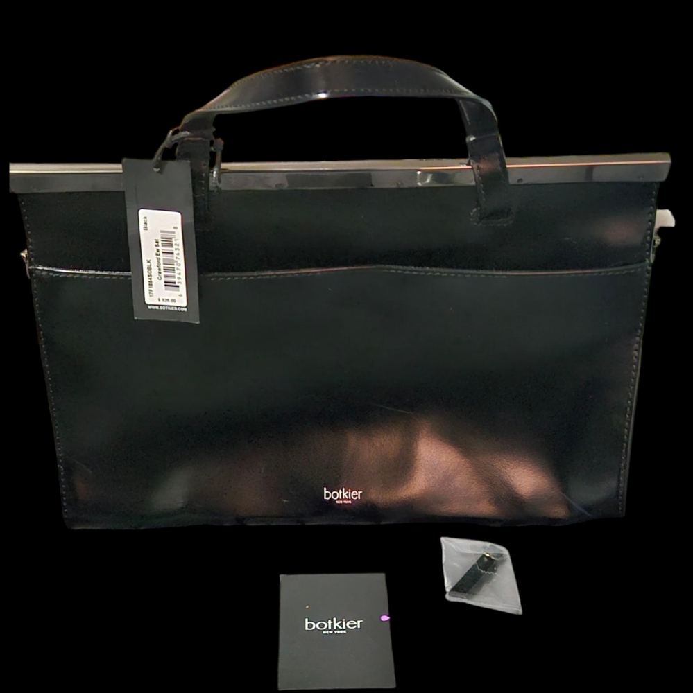 Botkier New York Black Leather Tote Bag